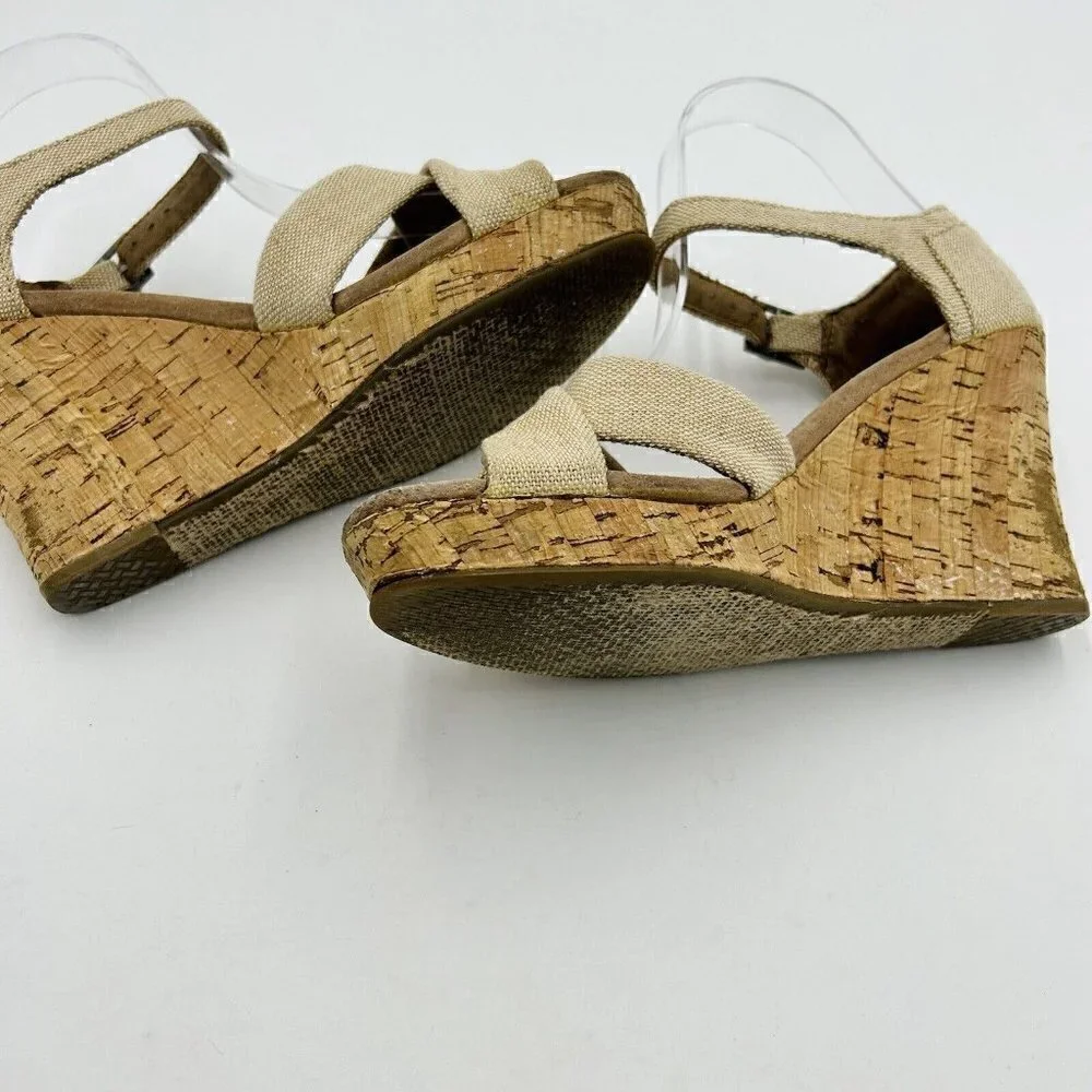 TOMS Natural Linen Tan Cork 4